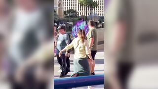 These people didn't want to pay so the 3 "showgirls" beat the living sh*t out of them