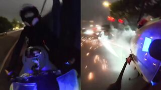 female rider in China was deliberately run over and killed by a large truck!