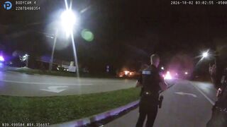 Moment a Tri-State house explodes after it was hit by a vehicle