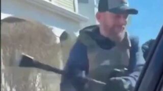 ICE agents smashed a car window to arrest an illegal Guatemalan man