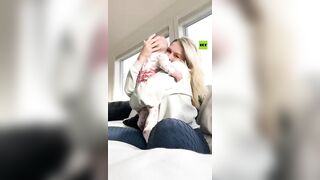 Karoline Leavitt posts vid in her new role as full-time MOM
