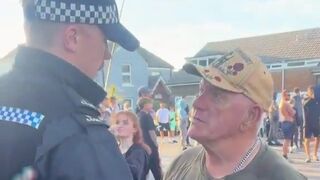 Meanwhile in England Police:- “Papers Please” 73yo War Veteran:- “I don’t carry ID