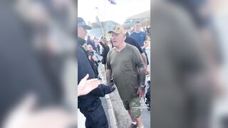 Meanwhile in England Police:- “Papers Please” 73yo War Veteran:- “I don’t carry ID
