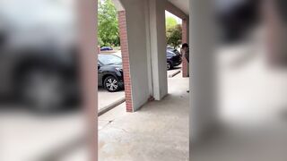 Man Tweaking Out at Corner Store Gets Face and Glasses Punched In