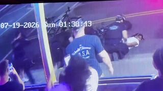 Arizona State cheerleader being shoved to ground, pummeled by cops as she tries to stop arrest (FULL)