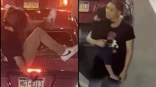 Can you Imagine this happening while you had your child in the backseat?