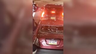 Can you Imagine this happening while you had your child in the backseat?