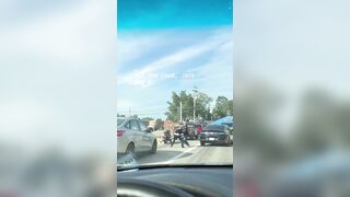 Black Kentucky Mom Says Biker Dragged Her from Car and Beat Her with a belt