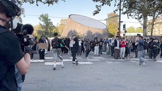 Strasbourg Protest: Police Flash-Ball Round Strikes Protester in Jaw