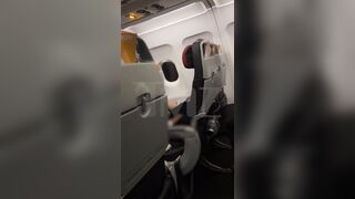 Footage of the alleged woman who pleasured herself on an American Airlines flight