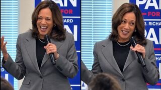 Kamala wonders where her applaus is after delivering what she thought was killer line