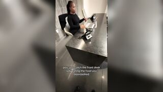 Man confronts front desk worker who ate his $50 DoorDash order