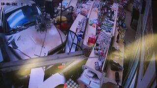 Truck crashes through convenience store in Miami-Dade, sending woman to the hospital