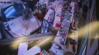 Truck crashes through convenience store in Miami-Dade, sending woman to the hospital