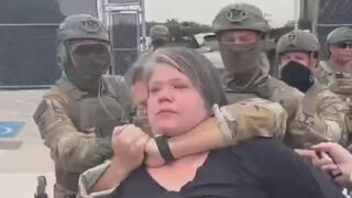 Protester Struck with Sting Balls While Blocking Chicago ICE Facility Entrance