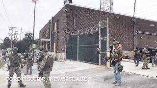Protester Struck with Sting Balls While Blocking Chicago ICE Facility Entrance