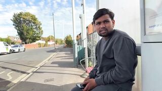 YouTuber Confronts Asylum Seeker Sitting at a Bus Stop Near London Hotel