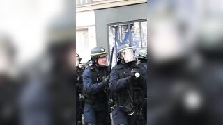 Epic moment for the French police