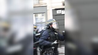 Epic moment for the French police