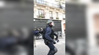 Epic moment for the French police