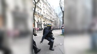 Epic moment for the French police