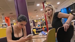 Two Indian Males sexually harassing two young drunk english girls