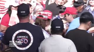 Trump supporters lose their cool and DRAG a heckler out by his hair