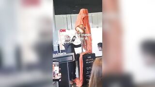 Golden statue of naked Trump called 'Orange Plague' appears at European Parliament