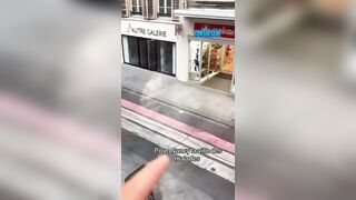 Handcuffed Man Escapes Police During Fireworks Attack