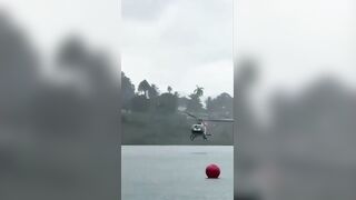Two feared dead as Helicopter carrying seven people plunges into Lake Atitlan in Guat
