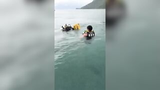 Two feared dead as Helicopter carrying seven people plunges into Lake Atitlan in Guat
