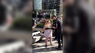Iranians protesting against the Death Cult in Iran stumbled upon a fat piggy!