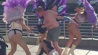 Phony Vegas showgirls allegedly attack tourists over $20 tip in wild Strip brawl