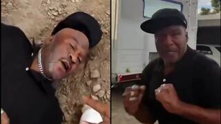 Aaron the Plumber fought a man he accused of beating his mom.