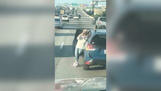 Some People Need Their License Revoked. Woman Stops In The Middle Of Miami Traffic
