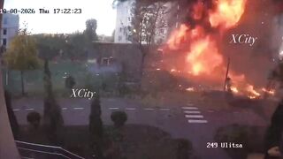 Man miraculously saved himself moments before a drone struck a kindergarten