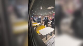 Another McDonald’s turns into a free-for-all while one person sits and absorbs a beating