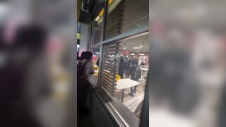 Another McDonald’s turns into a free-for-all while one person sits and absorbs a beating