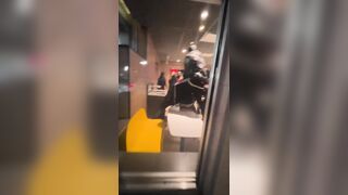 Another McDonald’s turns into a free-for-all while one person sits and absorbs a beating