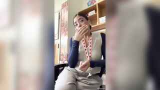 American teacher breaks down into tears because teaching American elementary school students has become so hard