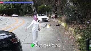 Bhad Bhabie Argues With Streamer At Scene Of Boyfriend's Car Crash