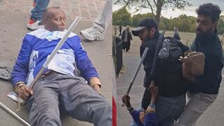 Elderly Man Attacked By Muslims At Speakers Corner Over Israeli Flag