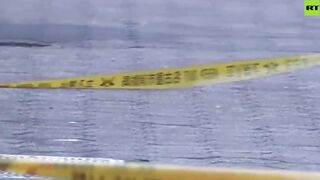 A man jumped from an 11th-floor balcony landed on a 23years old woman and killed her