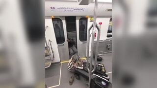 Man in Wheelchair Knocks Out Fellow Passenger and Keeps Kicking Him as Riders Watch