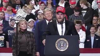 Jake Paul Takes the Stage With President Trump at Ohio Midterm Rally