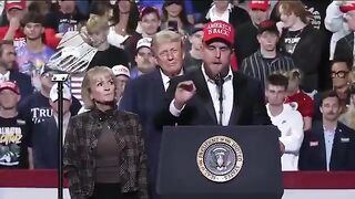 Jake Paul Takes the Stage With President Trump at Ohio Midterm Rally