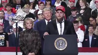 Jake Paul Takes the Stage With President Trump at Ohio Midterm Rally