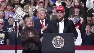 Jake Paul Takes the Stage With President Trump at Ohio Midterm Rally