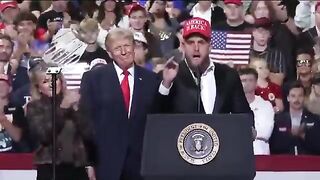 Jake Paul Takes the Stage With President Trump at Ohio Midterm Rally