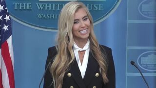 NEW WH Press Sec. Katie Zacharia: "My president, ah, excuse me, my husband."